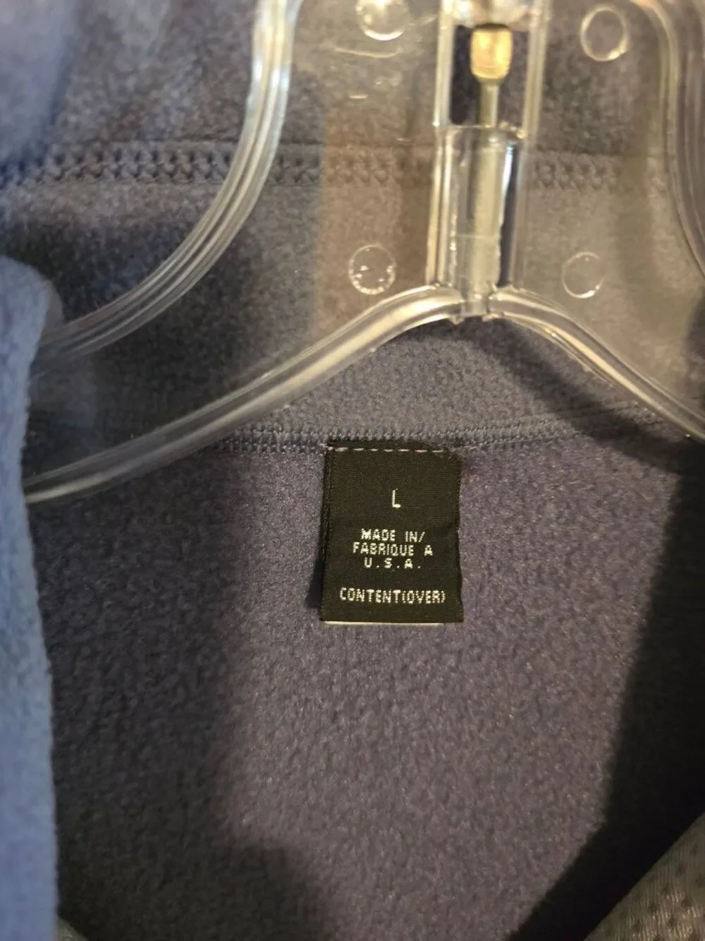 Vintage Patagonia Fleece Zip Vest Large Made In USA Blue Outerwear